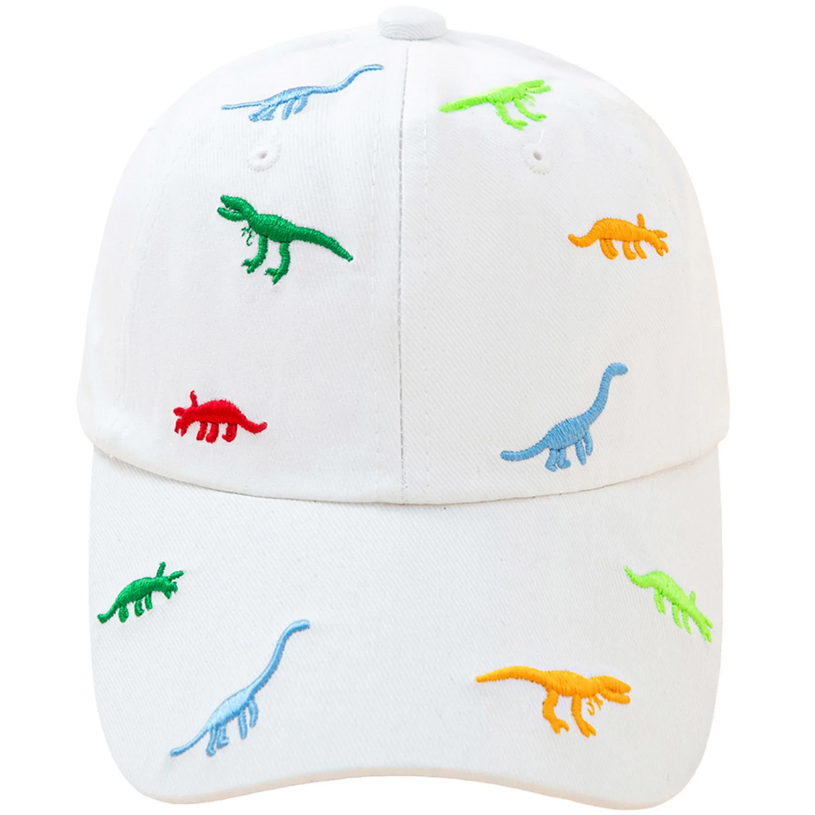 Casual Children's Baseball Cap Dinosaur Pattern Outdoor Soft Sports Hats for Holiday Birthday Gift