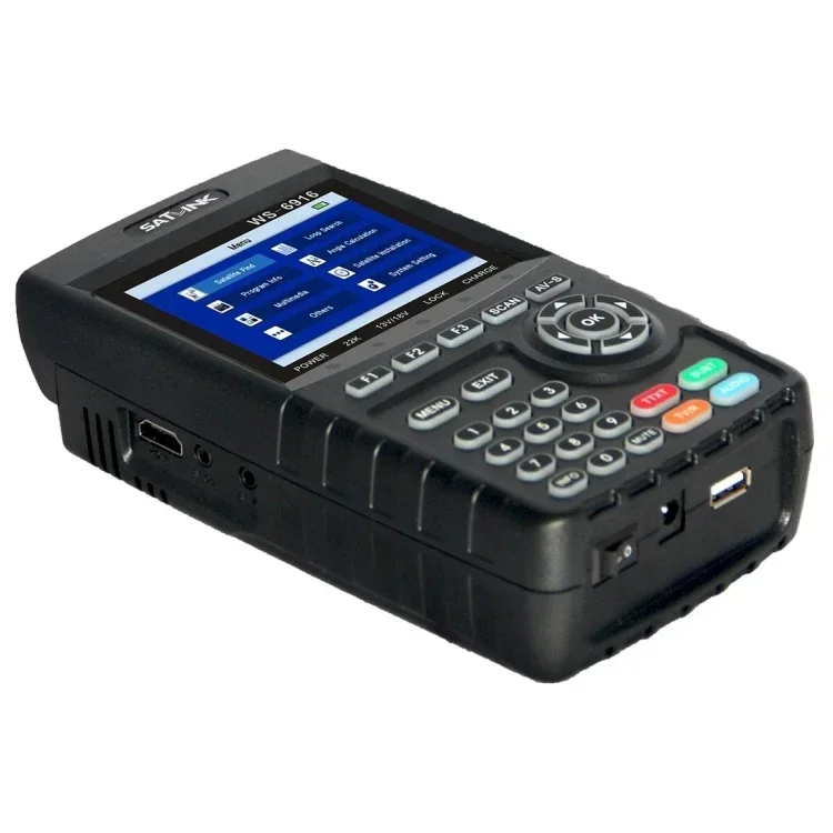 Top Selling 3.5 Inch TFT LCD Screen SATLINK WS6916 Digital Satellite Signal Finders Meter Support DVB-S / S2, MPEG-2 / MPEG-4