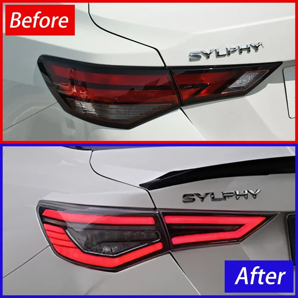

Авто задние фонари в сборе для Nissan Sylphy Sentra 14th 2020-2022, обновление светодиодного динамического указателя поворота, автомобильные задние фонари, аксессуары