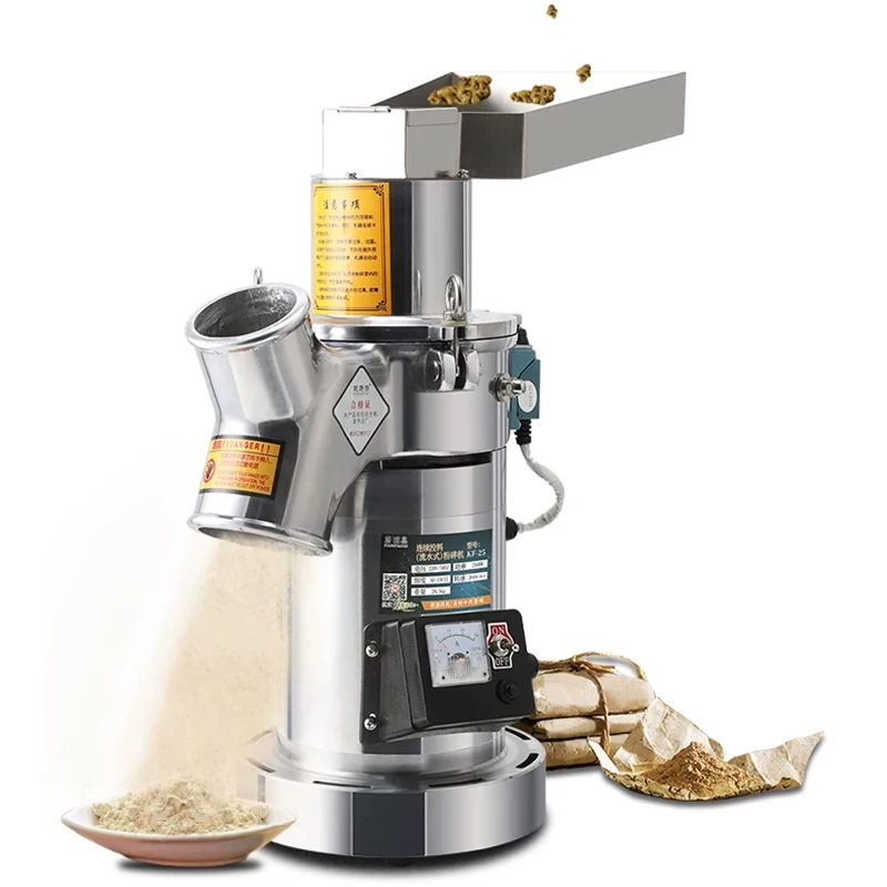 

Automatic Electric Chinese Herbal Grinder, 220V Spice Grinder, Grain Grinder, Powder Mill for Dried Herbs and Ingredients