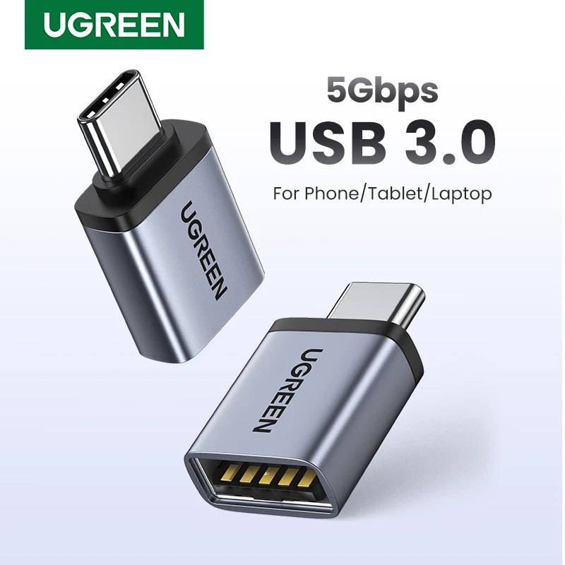 UGREEN USB 3.0 OTG Adapter Type C to USB Adapter Female Converter Thunderbolt 3 For Macbook pro Air Xiaomi Samsung S20 S10 OTG