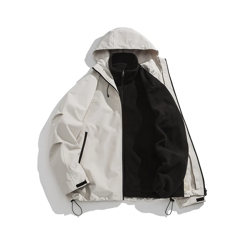 ARC Storm Jacket Autumn and Winter Detachable Three-in-one Plus Fleece Jacket Super Warm Simple Trend Waterproof Storm Jacket