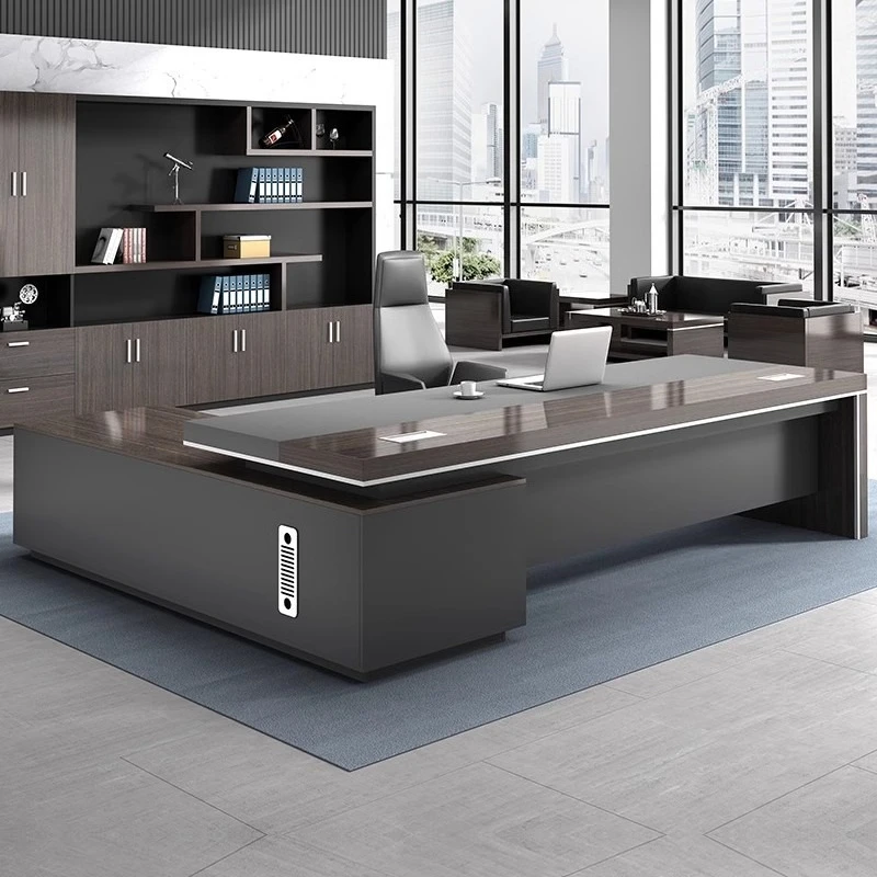 Office desk owner, desk and chair combination manager, president in charge, simple and modern office furniture