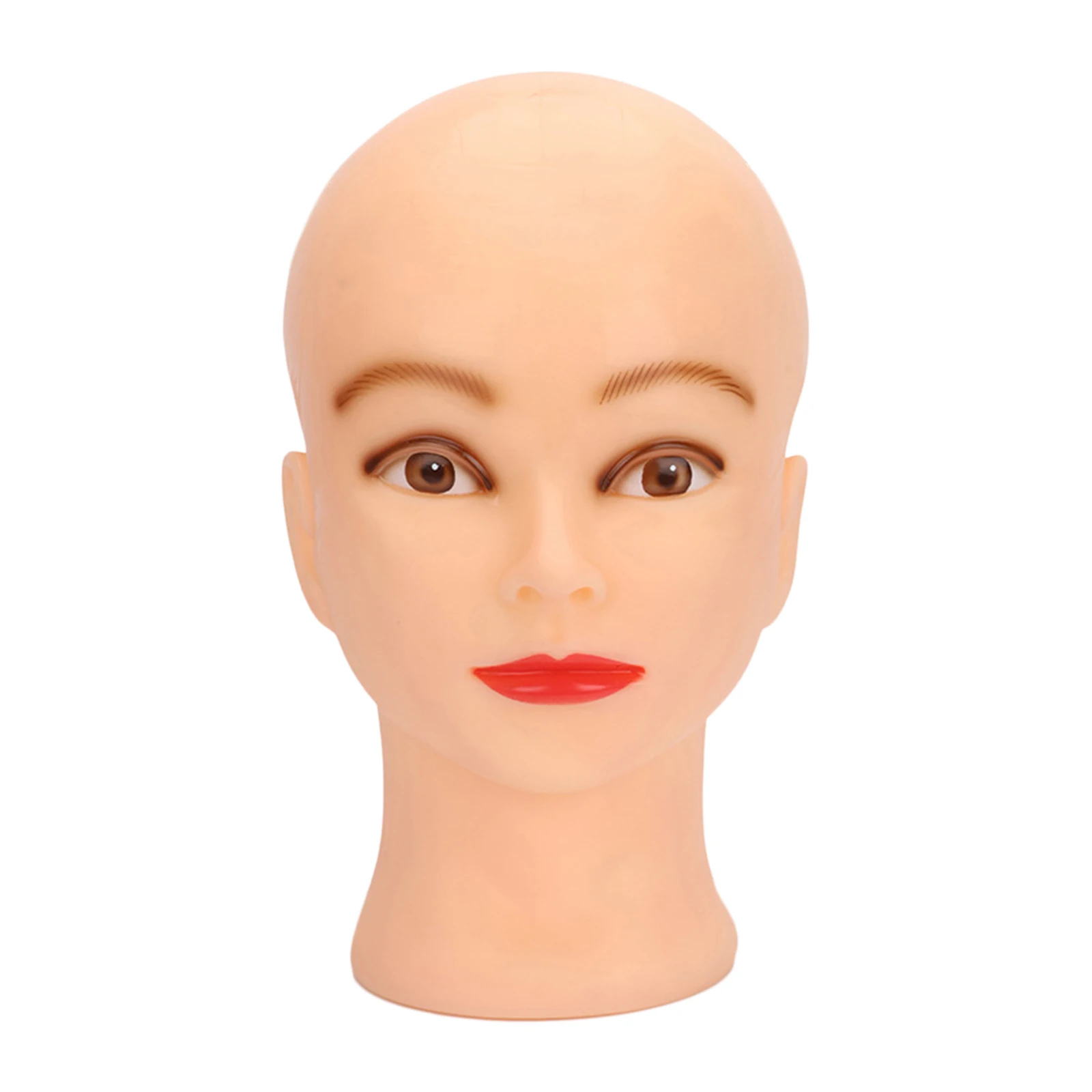 Female Bald Mannequin Head Professional Makeup Doll Head Multipurpose Head Model for Wig Hair Styling Caps Hairdressing Hat