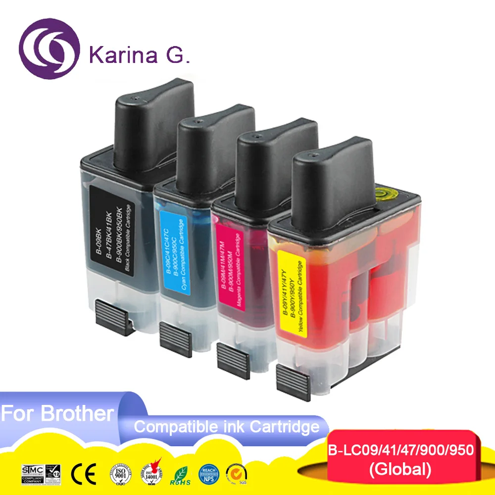 LC09 LC47 LC41 LC950 LC900 Премиум-совместимый цветной струйный картридж для принтера Brother DCP-J983N DCP-110C/115C/117C/120C