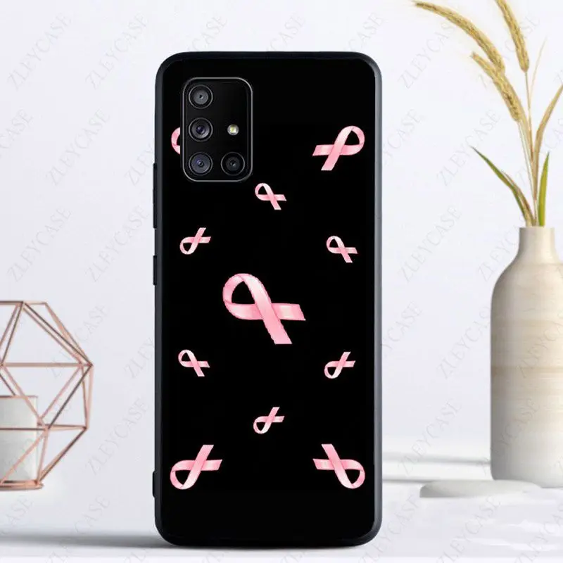 Girly Breast Cancer pink Ribbon Phone Cover For samsung galaxy A14 A53 A13 A12 A40 A22 A23 A32 A34 A50 A51 A52S A54 A71 A73 case