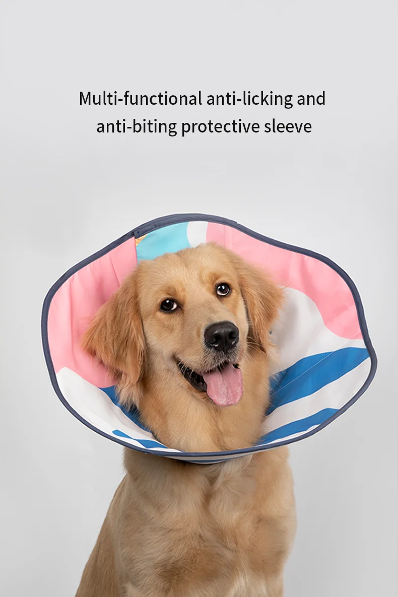 Elizabeth Circle Dog Cat Shame Circle Anti-licking Deepen Neutered Large Dog Tapered Head Cover