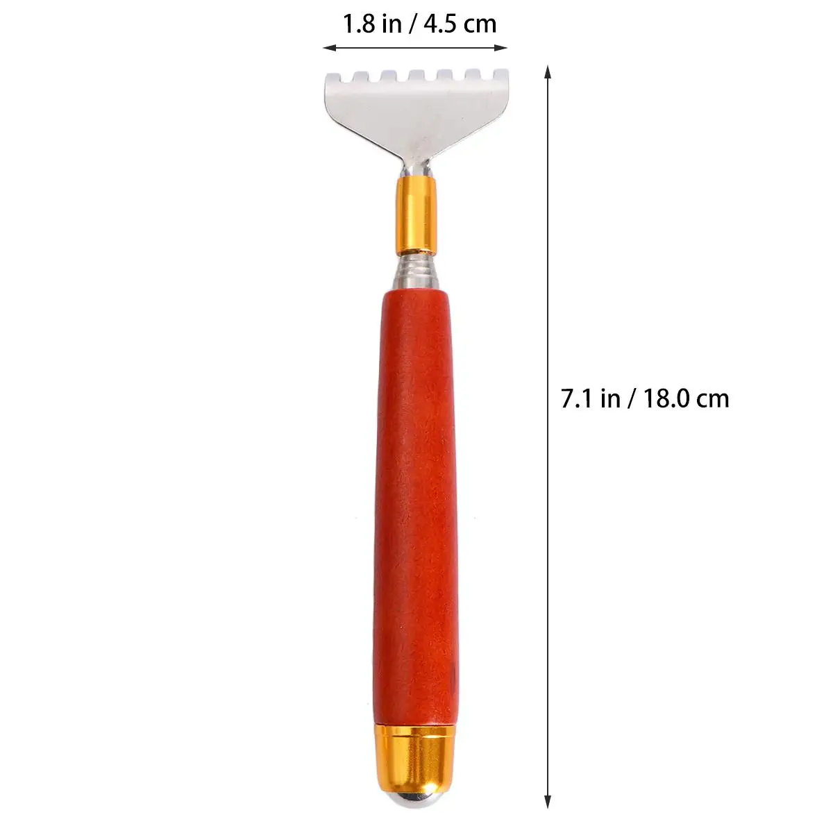 

2 шт., скребок для спины, массажный коготь из нержавеющей стали, гибкий телескопический массажер для тела, инструмент для снятия стресса, практичный гаджет