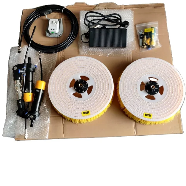 Solar Panel Double-end Photovoltaic Cleaning Machine Brush Kits Manual Electric Water Fed Brush Single Head Double Head