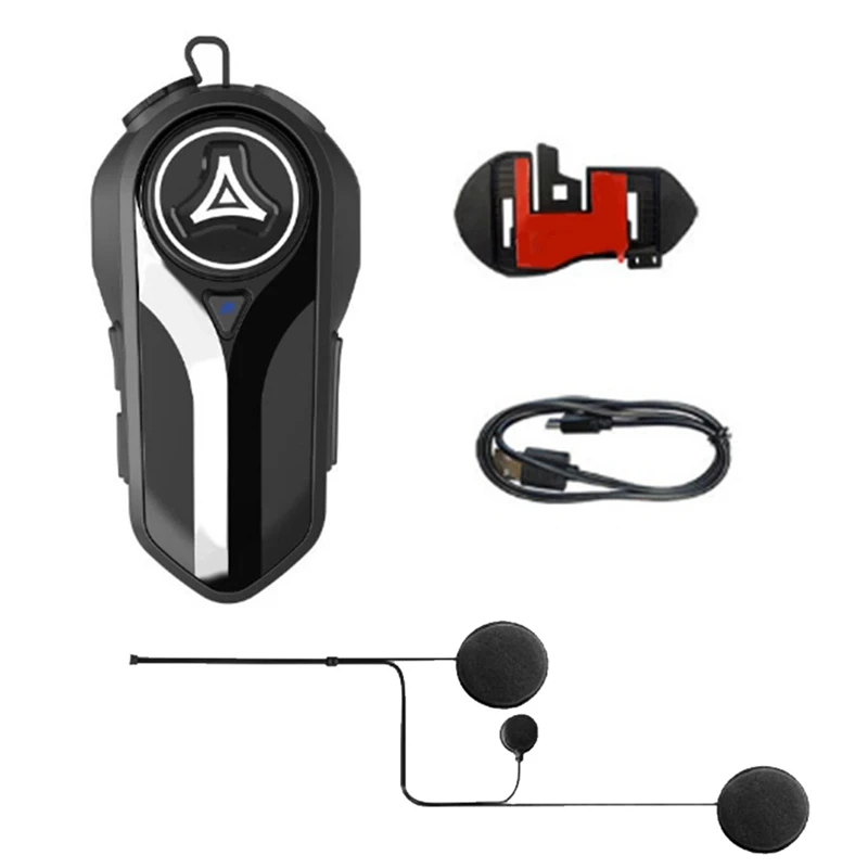 Intercom Interconnection Outdoor Riding Waterproof Headset With Noise Reduction 1Set