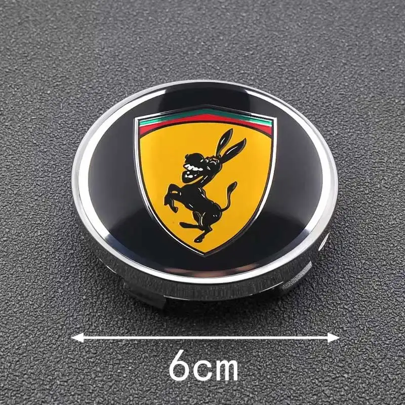 4Pcs Funny Spoof Prank Donkey logo Wheel Center Cap for Ford Mercedes Benz Volkswagen golf BMW audi Tesla FIAT KIA honda Volvo