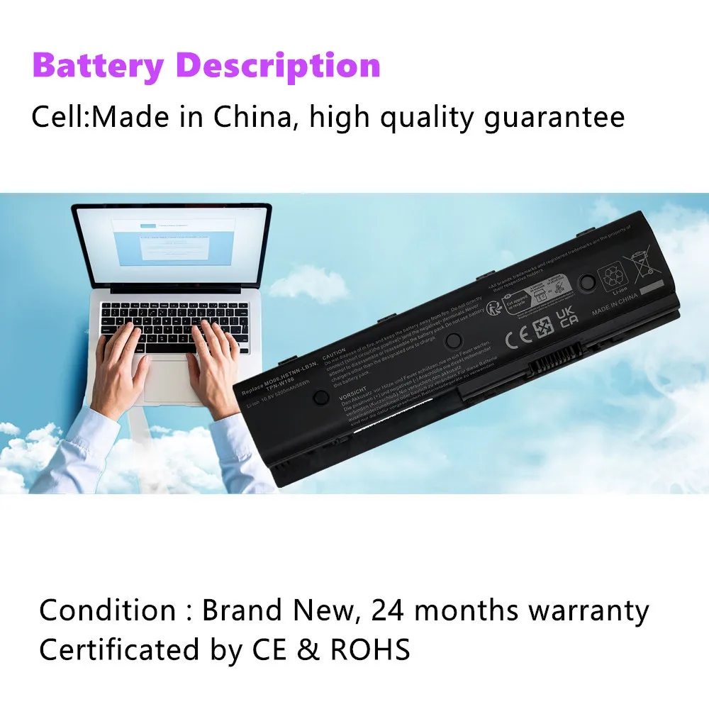 M006 MO09 Laptop Battery For HP DV4-5000 DV7-7000 HSTNN-LB3P HSTNN-YB3N HSTNN-UB3P HSTNN-YB3P HSTNN-LB3N HSTNN-OB3N HSTNN-DB3N