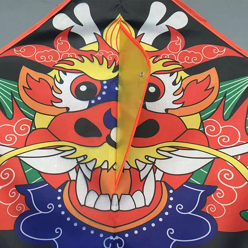 Pipa de dragón grande para niños y adultos, fácil de volar con cola, enorme juguete al aire libre