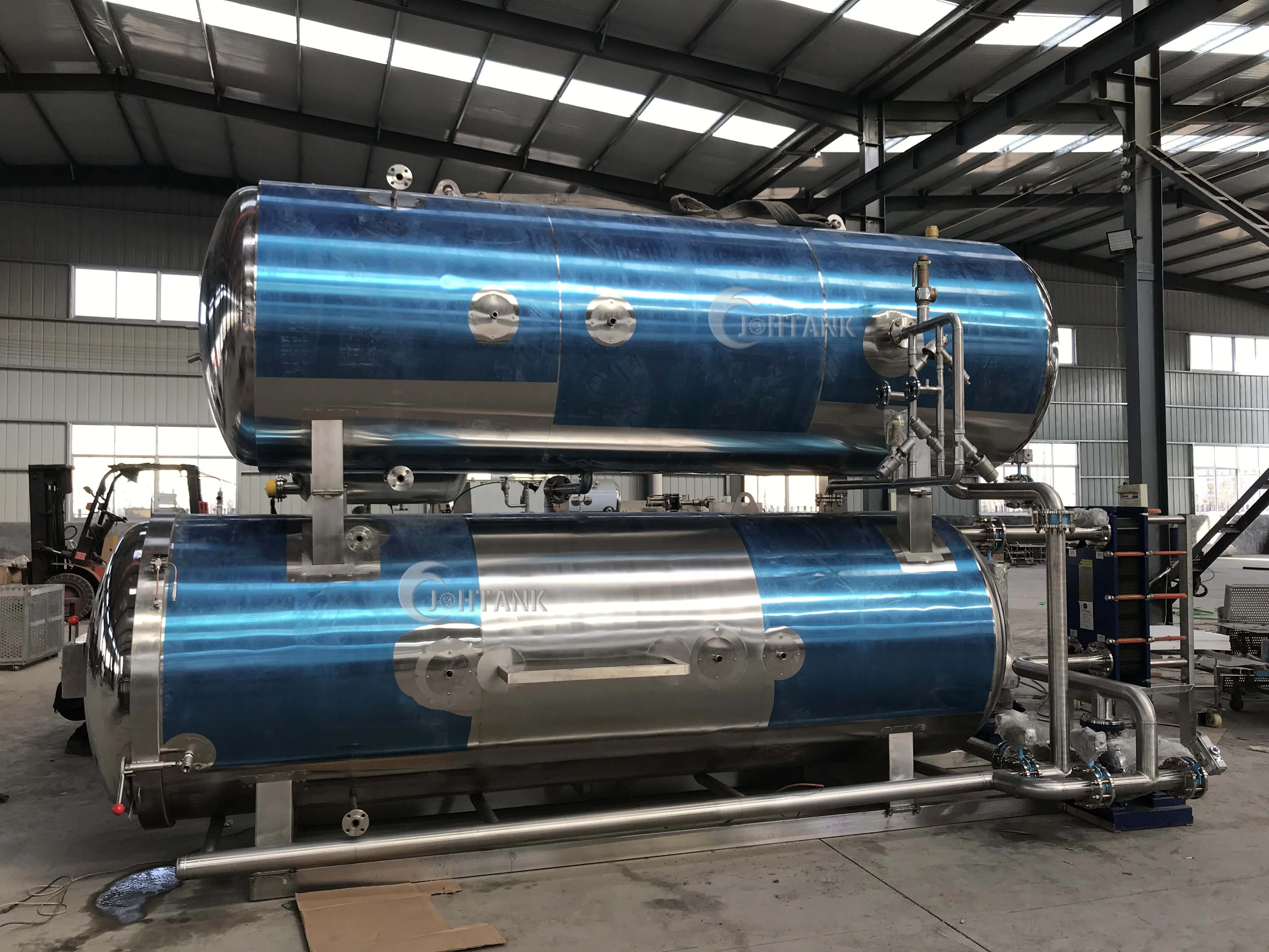 Food retort machine sterilization pots, canned food packaging, high-temperature sterilization of food to extend shelf life