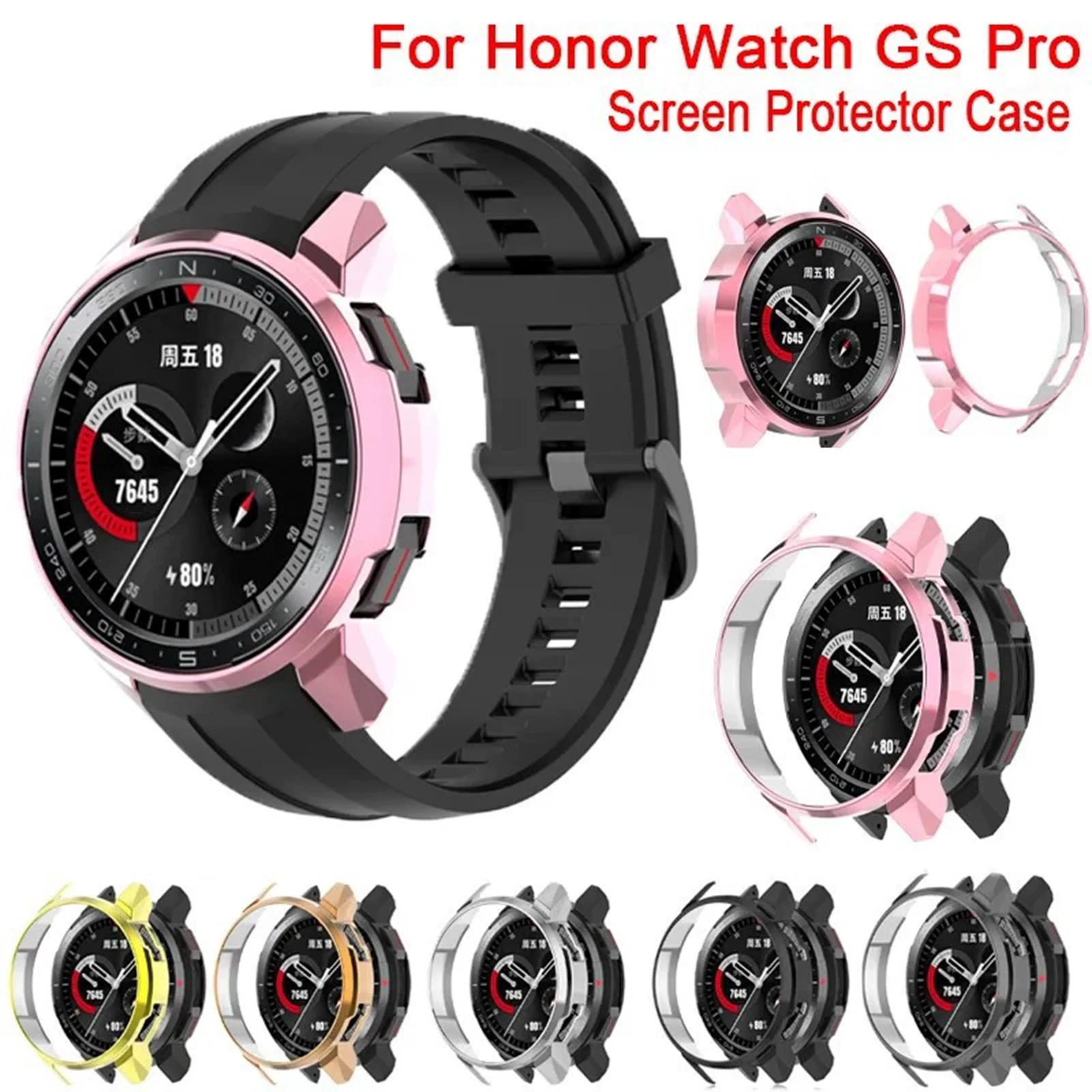 For Honor GS Pro Smart Watch Case Anti-Fingerprint & Shockproof Watch Case Suitable for Honor GS Pro