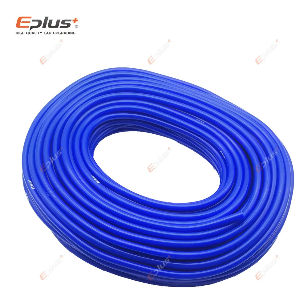 EPLUS Universal Silicone Vacuum Tube Hose High temperature Flame Resistance Silicon Tubing 3MM 4MM 6MM 8MM 10MM Blue Parts hoser