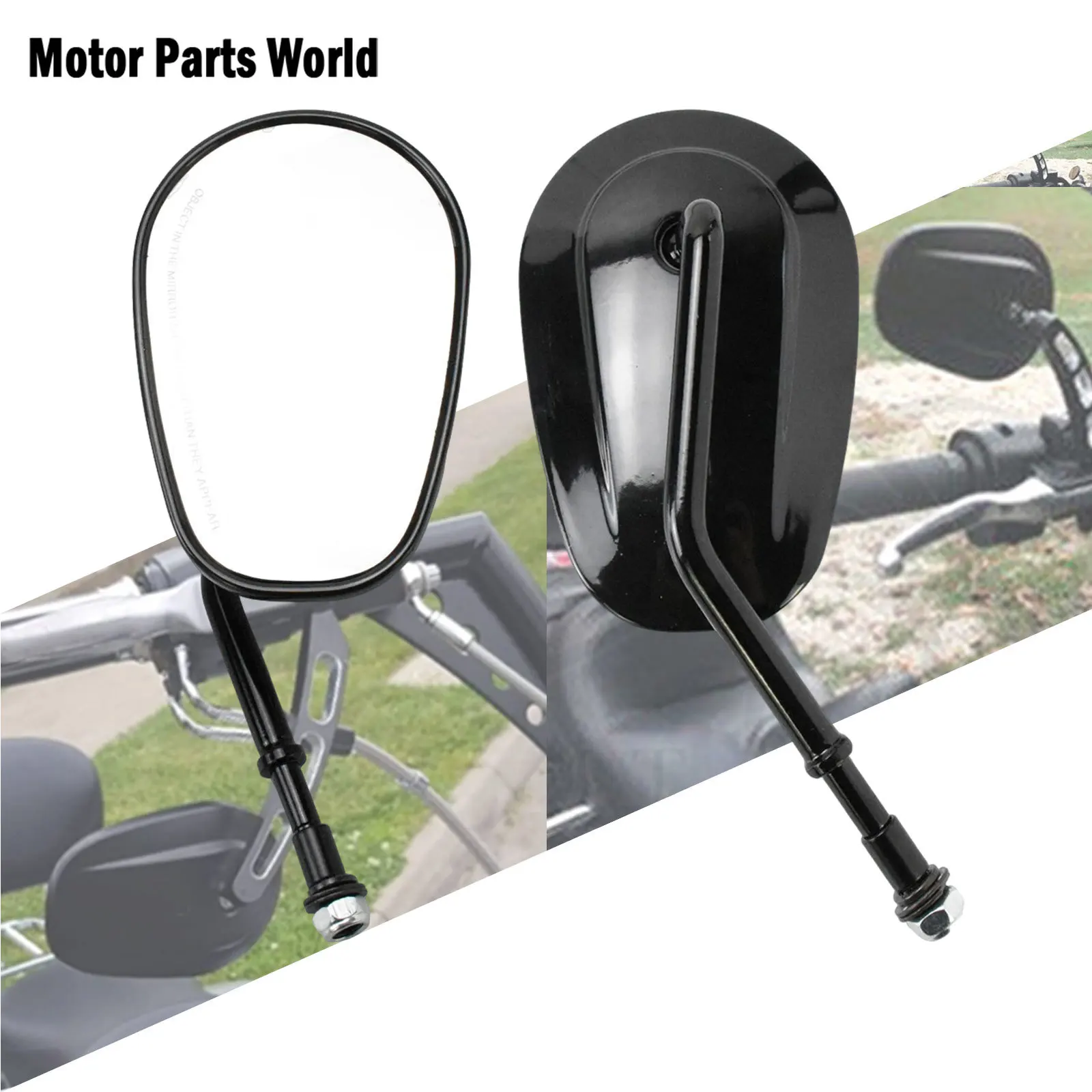 

Motorcycle Rearview Rear View Mirrors Glass Back Side Mirror For Harley Sportster XL 1200 Softail FLSTF Touring FLHXSE Dyna FXDF