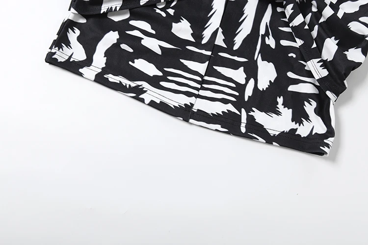 Weird Puss Chic Air Print Kleid Damen Herbst Schleifen-Patchwork Tiefer V-Ausschnitt Lange Ärmel Coquette Mitternachtsparty Pfirsich Hüftbetonter Schnitt – Detail 10