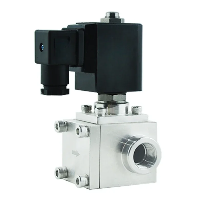 

Pressure up to 200bar 250bar 300bar 12V 24V stainless steel high pressure solenoid valve