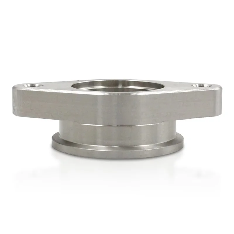 AB61-Stainless Steel 38Mm MVS V Band Wastegate Flange Adapter Kit For Turbocharger 2 Bolt Turbo Manifold Car Accessories