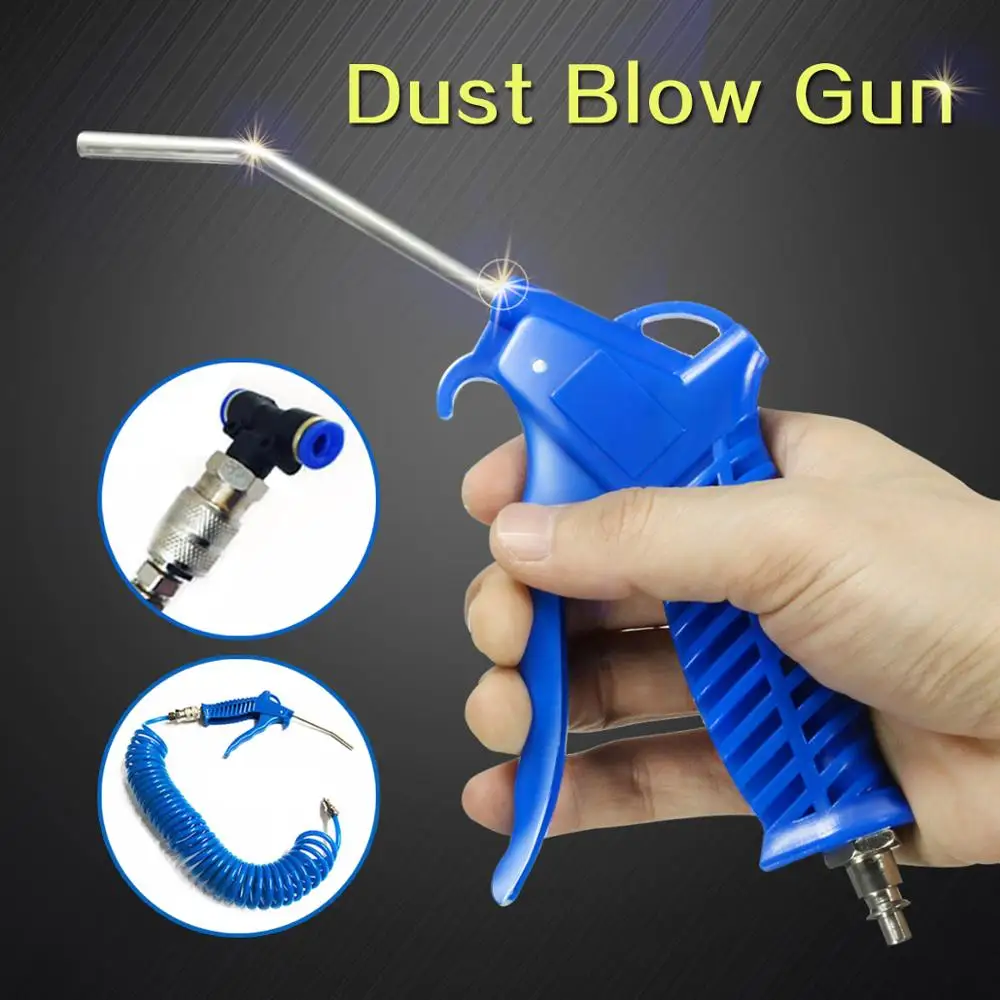 

Air Duster Blow Blower Cleaning Nozzle Dust Blower+5m Recoil HoseFor Car Truck Van Lorry