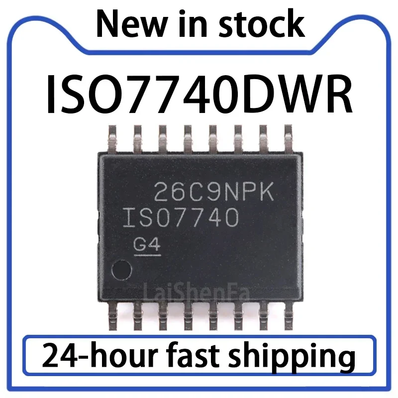 5PCS ISO7740 ISO7740DWR SOIC-16 EMC Excellent Four Channel Enhanced Digital Isolator Stock