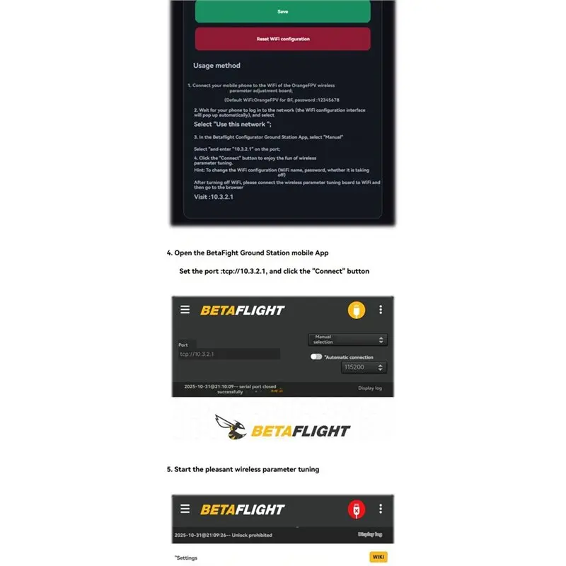 DT18 WiFi Wireless Parameter Adjustment Module for BetaFlight, RC FPV Drone Parameter Adjustment Board, WiFi Parameter