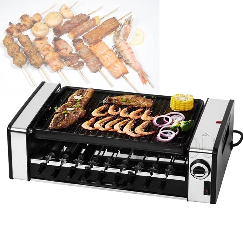 

Multifunctional Double Layers Smokeless Electric Pan Grill Bbq Grill Grill Electric Griddle SYK-10 220V