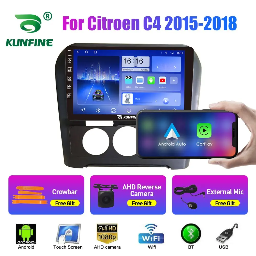 

Car Radio For Citroen C4 2015-2018 Octa Core Android 10.0 Car DVD GPS Navigation Player Deckless Car Stereo Headunit