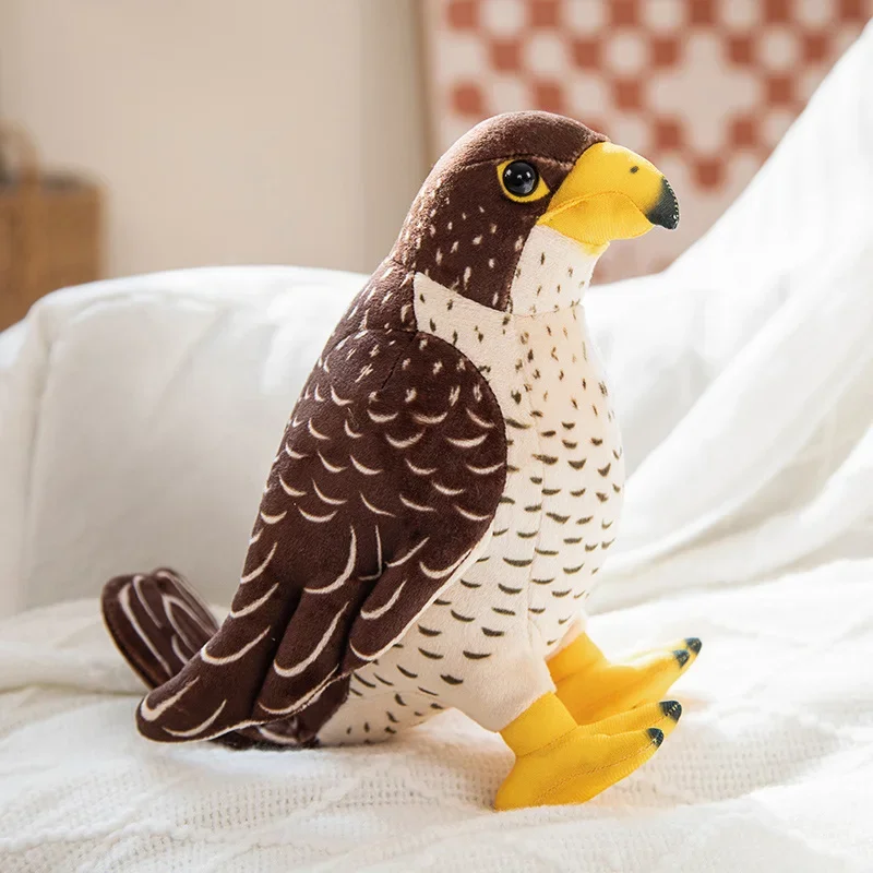 Poupées d'animaux de dessin animé en peluche douces, jouets d'oiseau mignons, simulation d'aigle, cadeau d'anniversaire et de Noël, 216.239.