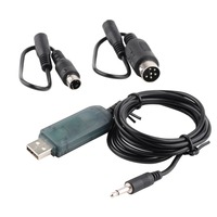 Flysky FS-SM100 USB Simulator Adapter for RC Flight Training, Compatible with FS-i6 i10 T6 CT6B GT3 Transmitters