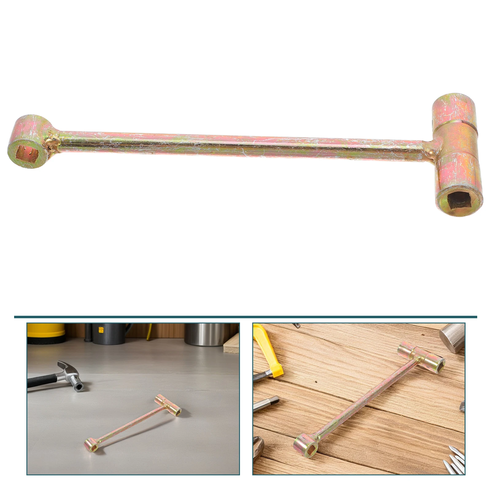 

Multifunctional Tank Wrench Square Hole For Oxygen Acetylene Cylinder Valves Durable Iron Portable Universal Spanner Tool