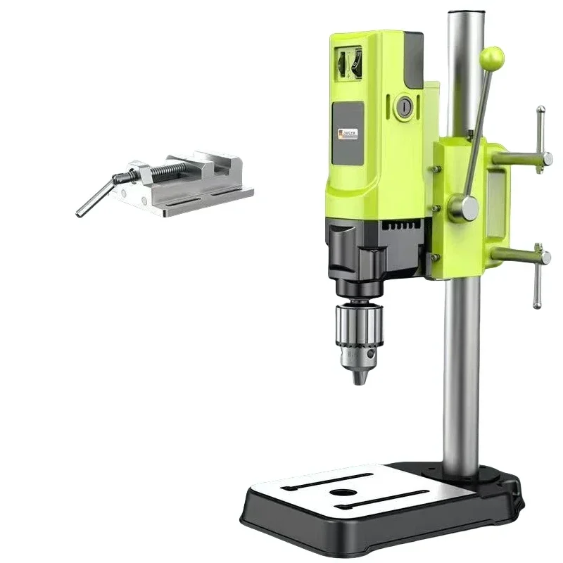 Affordable high-precision miniature desktop drill press with display panel