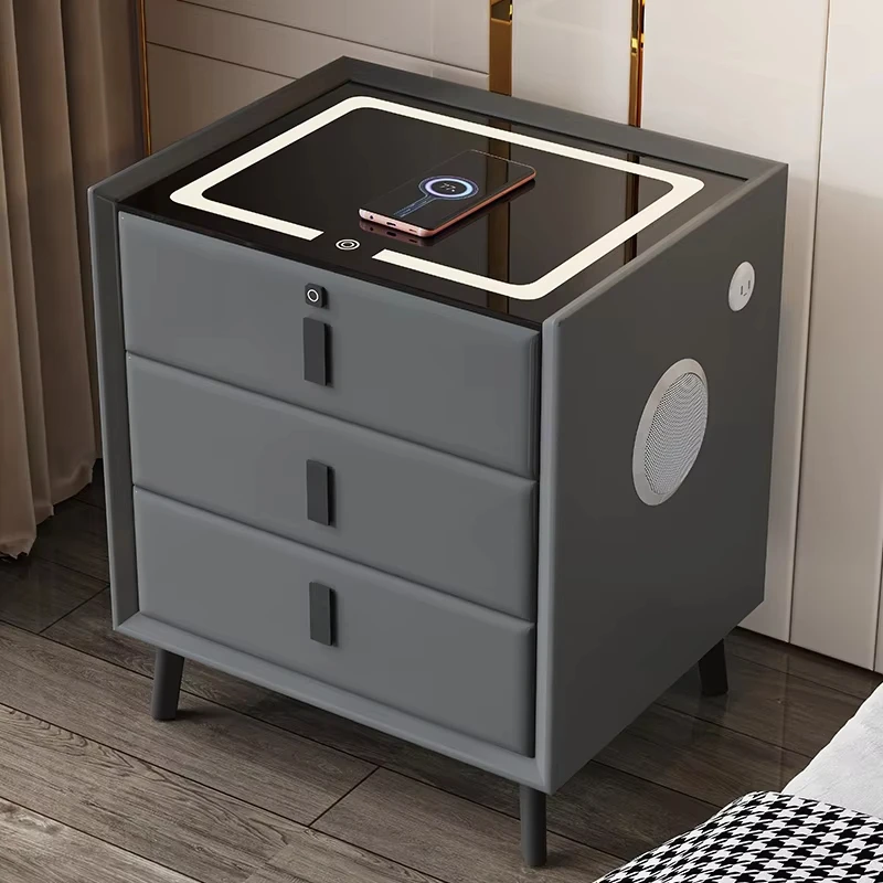 أفضل الخيار كفاءة التكييف أثاث غرفة النوم الحديثة بالجملة طاولة السرير الذكية مع تخزين حلول غرفة نوم المنزل الصغيرة #5