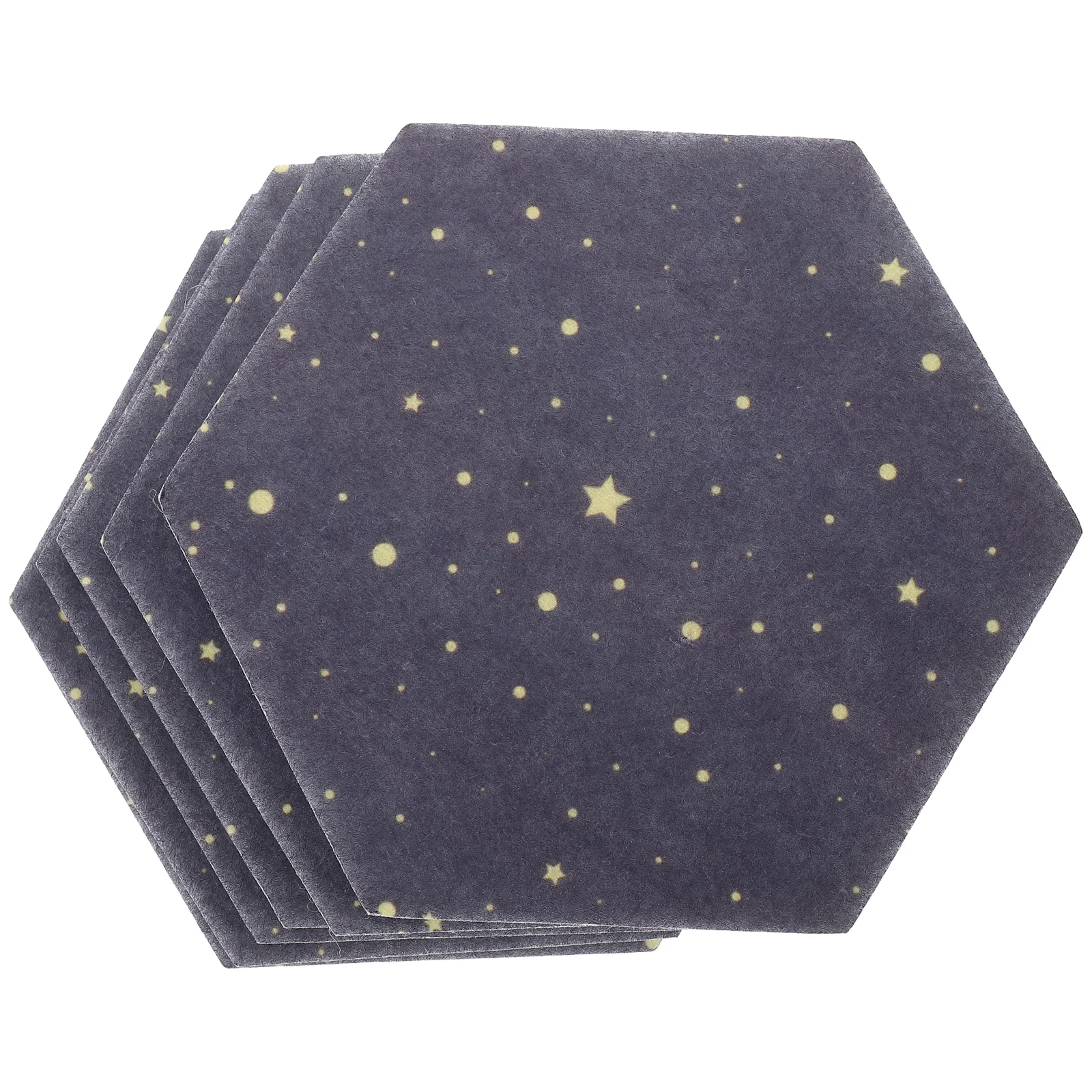 6 قطع من ألواح اللباد السداسية سهلة التركيب لوحة دبوس للصور والملاحظات والحرف اليدوية ديكور فني جداري في الفصول الدراسية والمكتب المنزلي