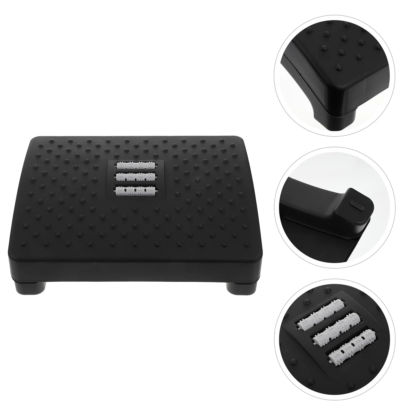 

1Pcs Foot Stool Plastic Massage Footrest Household Office Desk Foot Support Stepping Stool Practical Pedal for Piano