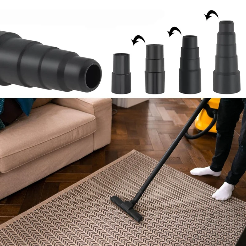 AB43-محولات خرطوم الفراغ 4 قطع، محولات خرطوم عالمية، مرفق موصل الفراغ