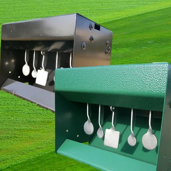 التكتيكية المعادن الهدف بيليه فخ ، الذاتي إعادة تعيين ، اطلاق النار تهدف صندوق ، الهدف الممارسة ، الصيد ، Airsoft ، خمسة سوينغ