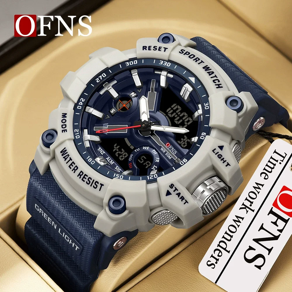 Top Brand Luxury G Style Men's Electronic Watch Outdoor Sports Analog Digital Chronograph Military Dual Display 50M Waterproof