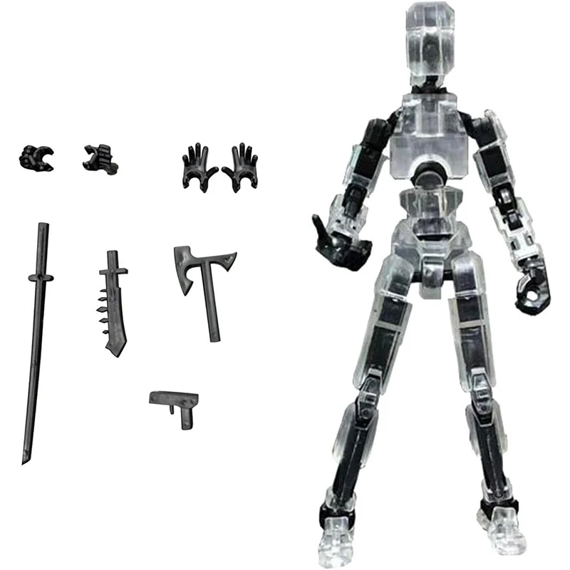 Multi-Jointed Movable Shapeshift Robot 2.0 3D Printed Mannequin Dummy Figures Toys Kids Adults Parent-children Game