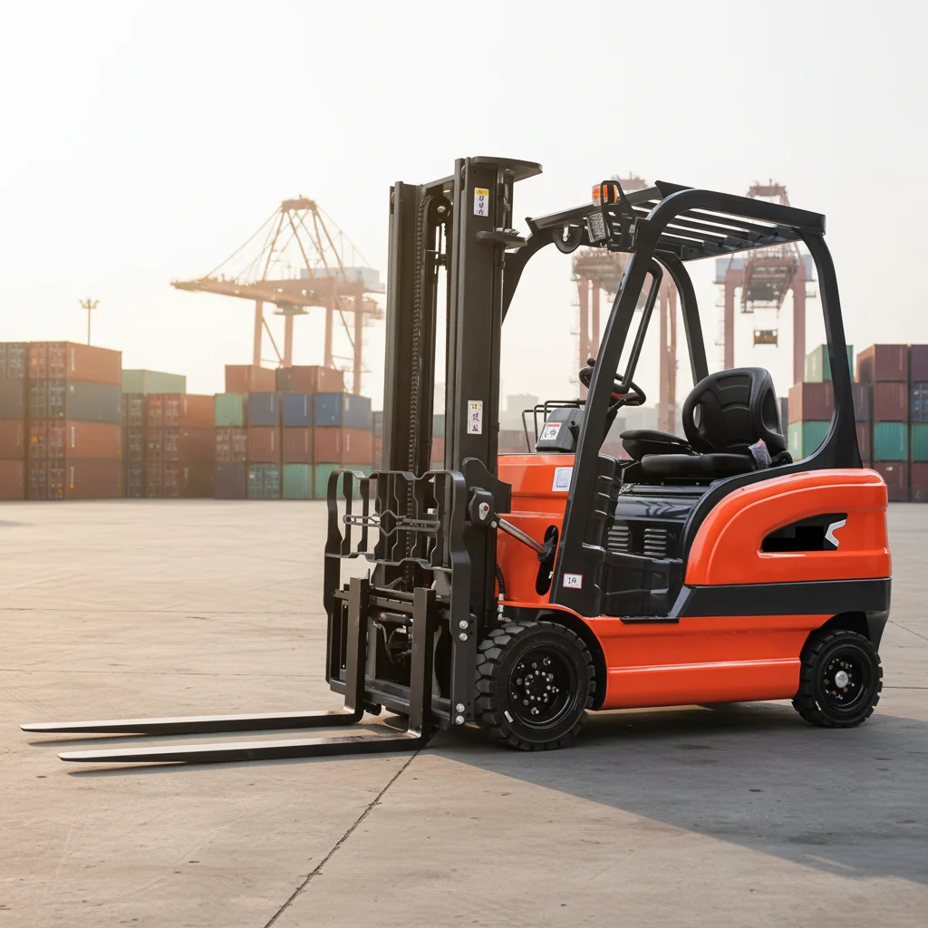 5-Ton forklift with a load capacity of 5000 kg and a lift height of 3m for the forklift's 2-stage column