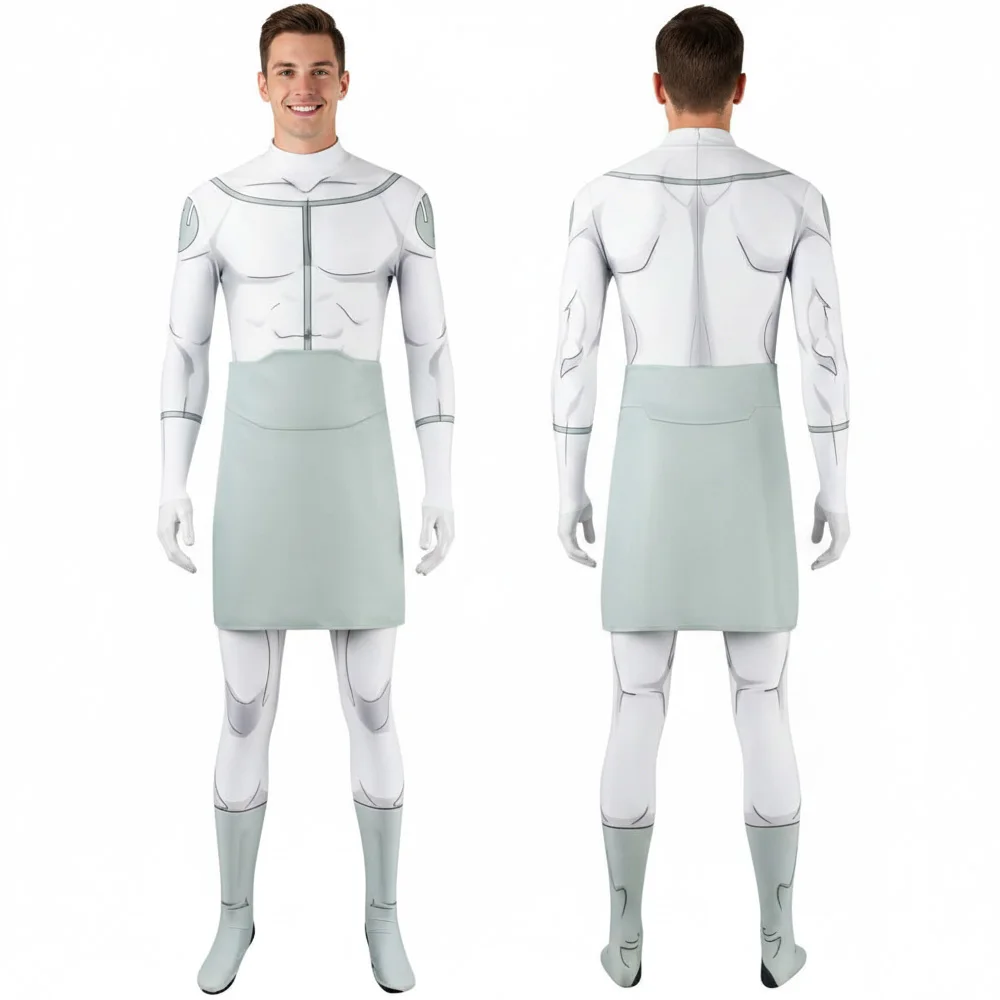 

Viltrumite Mark Cosplay Costume TV Invincible White Jumpsuit Hero Halloween Carnival Disguise Theme Party Zentai Suit Takerlama