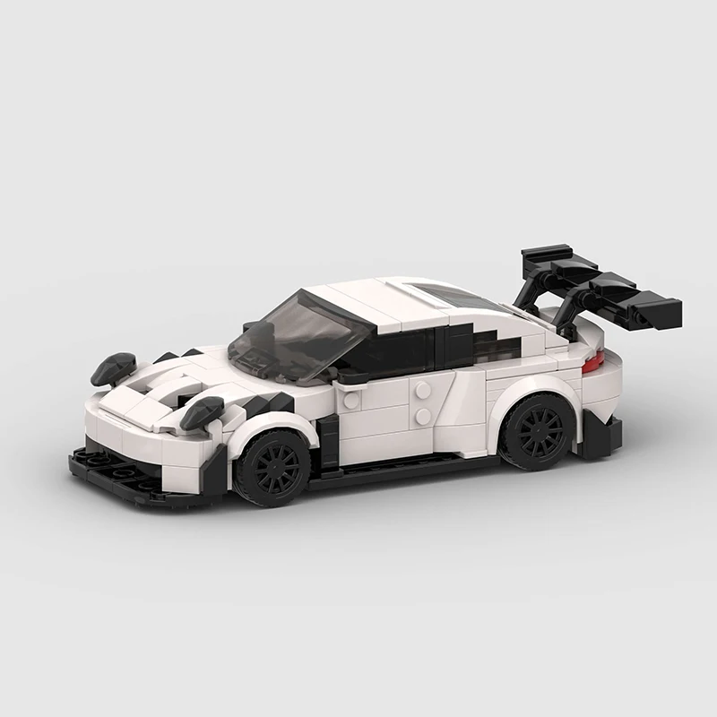 

Children's toy racing car model MOC building blocks compatible with LEGO small particle puzzle