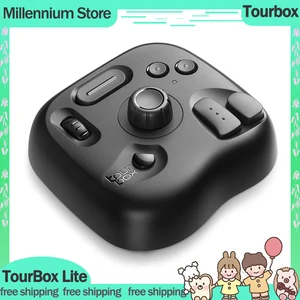 Tourbox Lite المحمولة لوحة الأرقام مصغرة لوحة مفاتيح سلكية مصمم مقبض لوحات مفاتيح خفيفة الوزن مخصصة لإصدار اللوحة هدية مكتب اللاعب أفضل 12 لوحة مفاتيح لتحرير الفيديو للمبيعات - No5