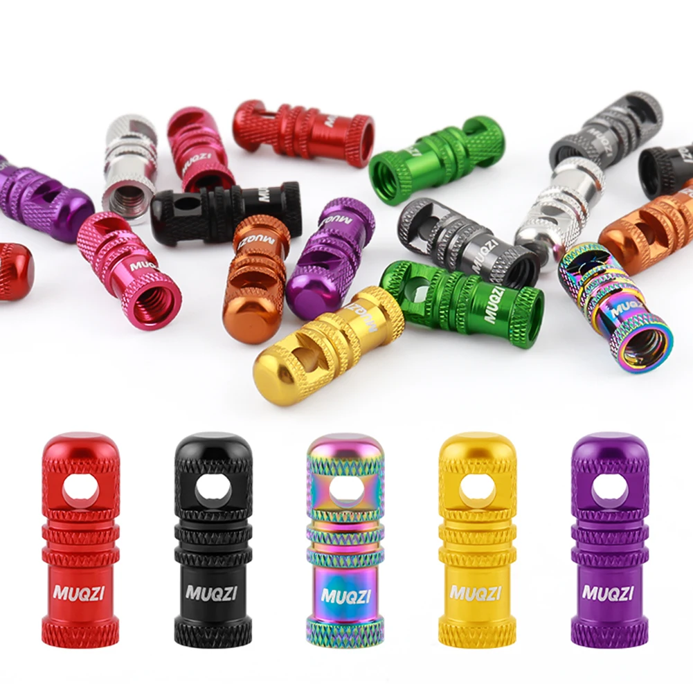 

2PCS Bicycle Presta Valve Caps with Core Removal Dustproof Air Stem Covers for MTB Road Bikes