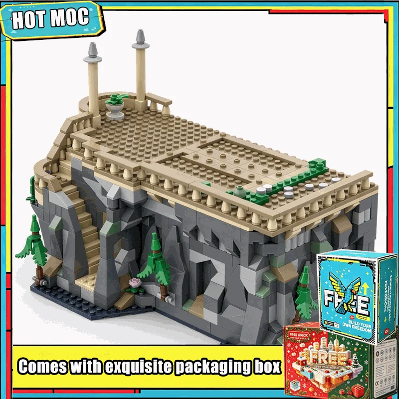 631Parts Wizard Castle Rock Base Extension Model MOC Custom Puzzle Building Blocks DIY Creative Architecture Toy Display Gifts