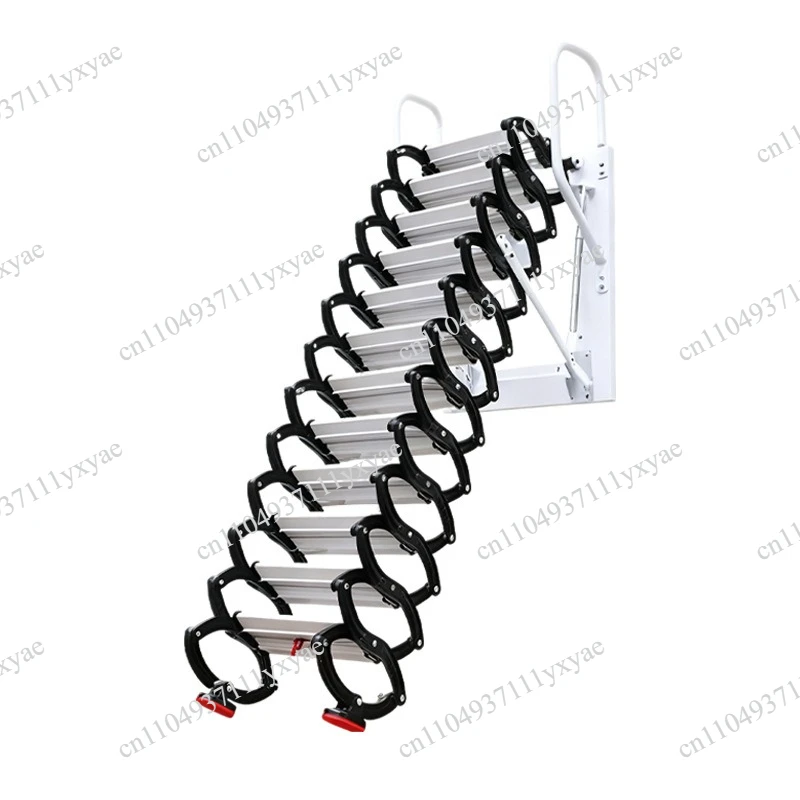 Wall hanging foldable wall hanging convenient staircase retractable outdoor rooftop retractable ladder