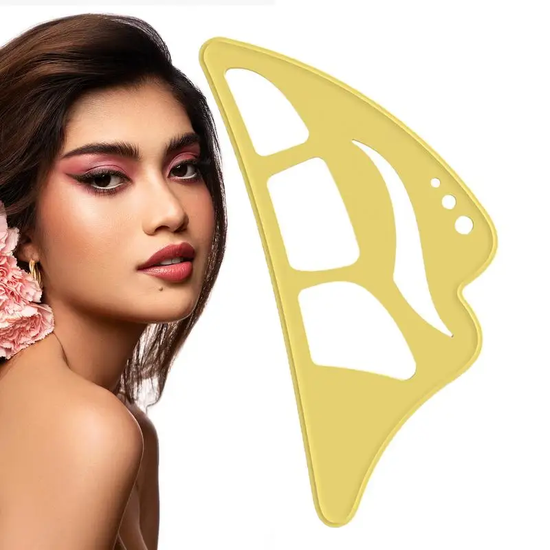 Eyeshadow Stencil Tool Reusable Silicone Makeup Brow Stencil Easy To Use Eye Makeup Aid Eyeliner Eyelash Beauty Eyeshadow Tools