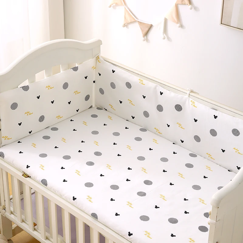 1pc Baby Crib Guard Rail Soft Padding,Infant Crib Bumper Liner,Cartoon Print Cushioned Bed Fence,1PC120/130/180/200cm length