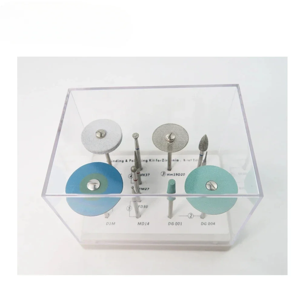 1pc zirconias grindings polishings dentals burs kit low speed burs